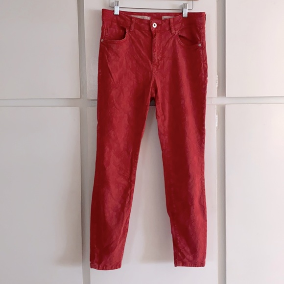 ANTHROPOLOGIE. Pilcro Jacqard  Skinny Jeans - Picture 3 of 8